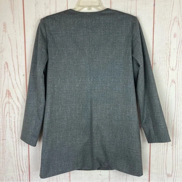 G by Gustavo Arango Size 16 Pocketed Jacket Blazer Duster Button Stretch Career - Picture 8 of 9